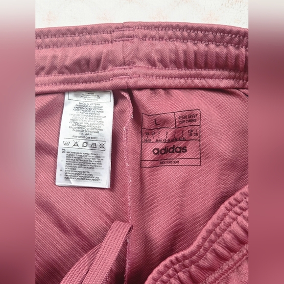 Adidas Women’s Tiro Striped Track Pants – Pink, Size Large, Recycled Materials - Picture 6 of 6